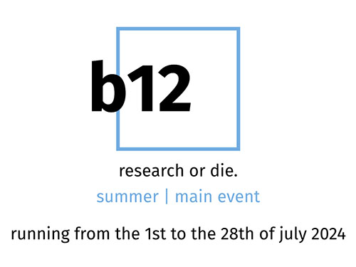 Come and dance with me at b12 festival in Berlin this summer!