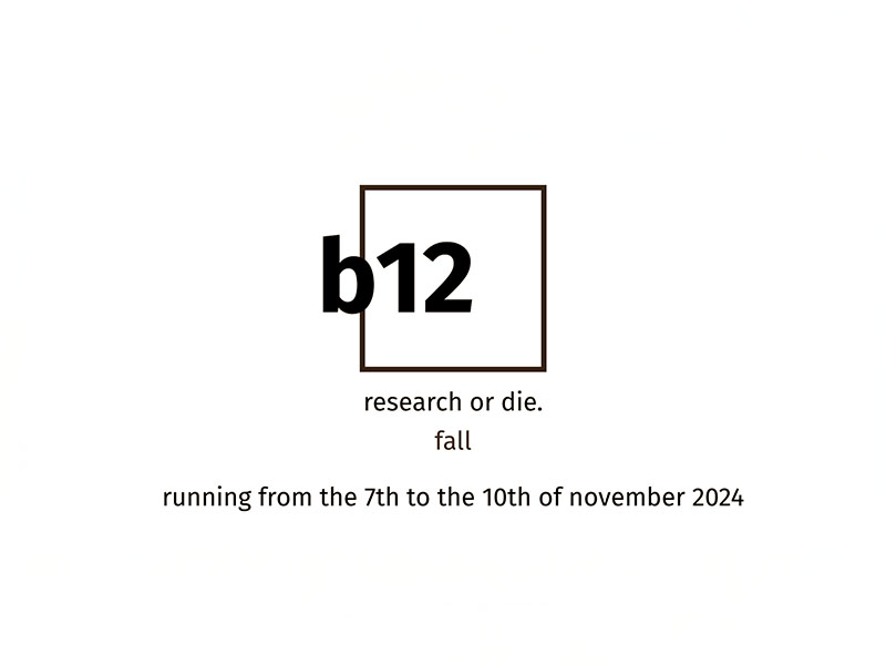 Join my b12 4-day research workshop in Berlin this November